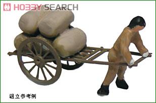 Two-wheeled Cart (with Doll & Luggage) (Unassembled Kit) (Model Train) 商品画像1