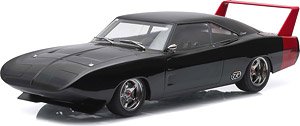 Artisan Collection 1969 Dodge Charger Daytona Custom - Black with Red Rear Wing (ミニカー)
