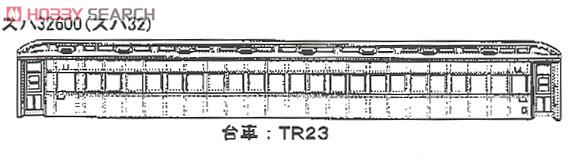 16番(HO) スハ32600 (スハ32形) プラ製ベースキット (組み立てキット) (鉄道模型) その他の画像1