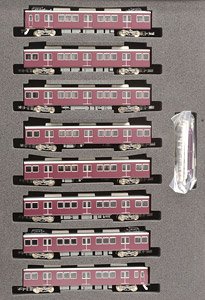 Hankyu Series 8300 [Kyoto Line] Third Edition, with Single-arm Pantograph Eight Car Formation Set (with Motor) (8-Car Set) (Pre-colored Completed) (Model Train)