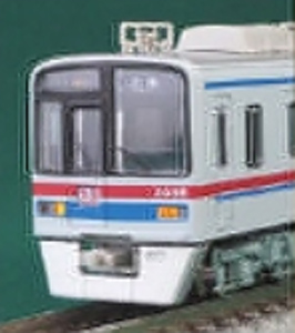 Keisei Type 3400 (Cross Pantograph Car) Four Middle Car Set for Additional (Trailer Only) (Add-On 4-Car Set) (Pre-colored Completed) (Model Train)