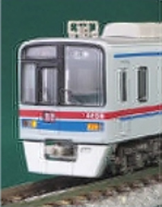Keisei Type 3400 (Single Arm Pantograph Car) Four Middle Car Set for Additional (Trailer Only) (Add-On 4-Car Set) (Pre-colored Completed) (Model Train)