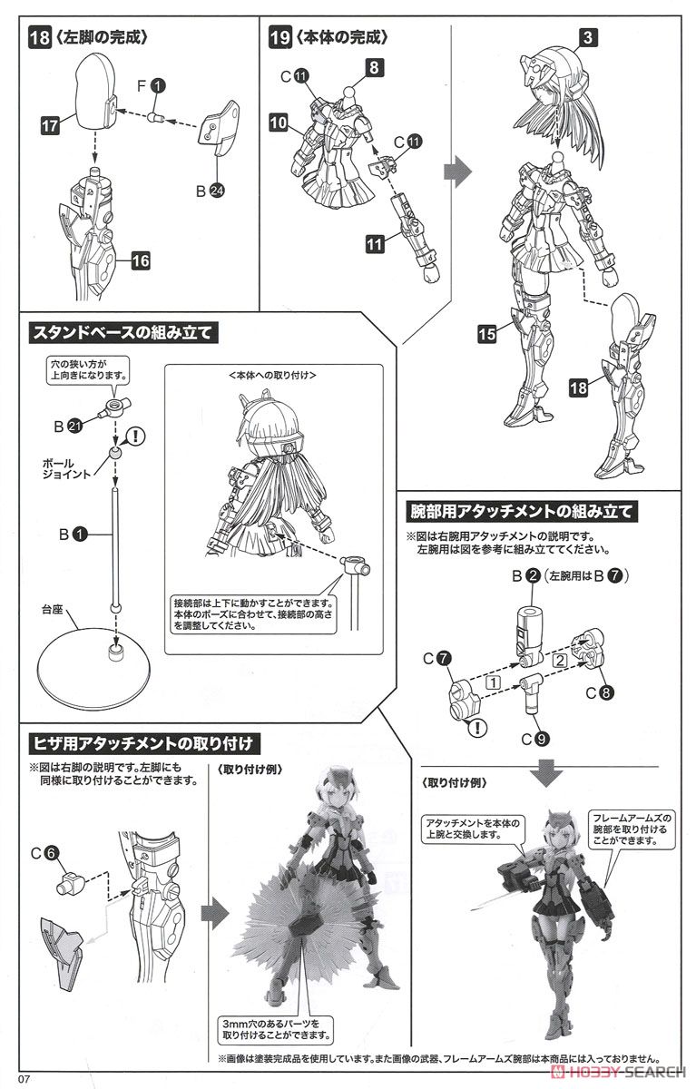 Frame Arms Girl Architect (Plastic model) Assembly guide4