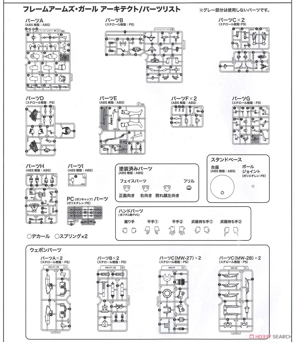 フレームアームズ・ガール アーキテクト (プラモデル) 設計図8