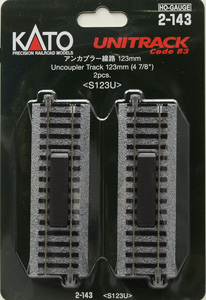 (HO) Unitrack Uncoupler Track 123mm (4 7/8``) < S123U > (Set of 2) (Model Train)