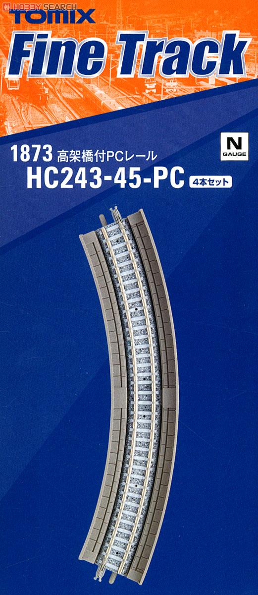 Fine Track 高架橋付PCレール HC243-45-PC (F) (4本セット) (鉄道模型) パッケージ1