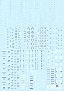 1/144 RB02 Caution Decal White & Gray (Material)