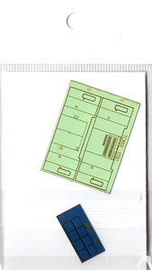 1/80(HO) Upgrade Sticker for HO EF81 Cab Wall Sticker (for Tomix Product) (for 1-Car) (Model Train)