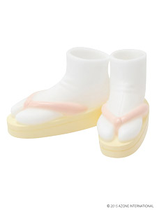 Soft Vinyl Sandals (Beige x Pink) (Fashion Doll)
