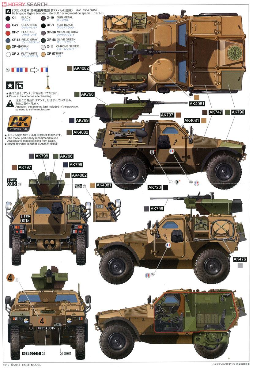 フランス軍 パナール VBL 軽装甲車 w/.50 cal機関銃 (プラモデル) 塗装3