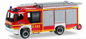 (HO) Mercedes-Benz Atego Z-Cab HLF20 Fire Fighting Vehicle Gelsenkirchen Fire Station (Model Train)