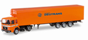 (HO) MAN F 8 ウォーキングフロア セミトレーラー `Deutrans` (鉄道模型)