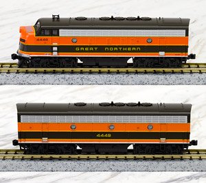 EMD F7A/B 2 Locomotive Set `Great Northern` (#444A + #444B) (2両セット) ★外国形モデル (鉄道模型)