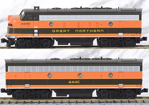 EMD F7A/B 2 Locomotive Set Great Northern #444D, #444C (2両セット) ★外国形モデル (鉄道模型)