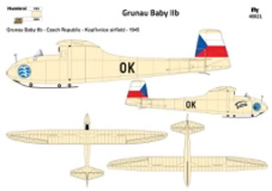グルナウ ベイビー IIb グライダー (チェコスロバキアI) (プラモデル)