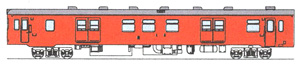 KINI26 #3,4 (KIHA26 Early Type Remodeled Style) Conversion Kit (Unassembled Kit) (Model Train)