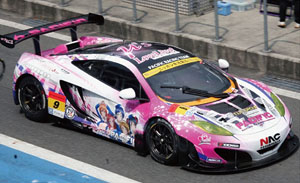 PACIFIC McLaren with μ`s SUPER GT300 2015 No.9 ホワイト/ピンク (ミニカー)