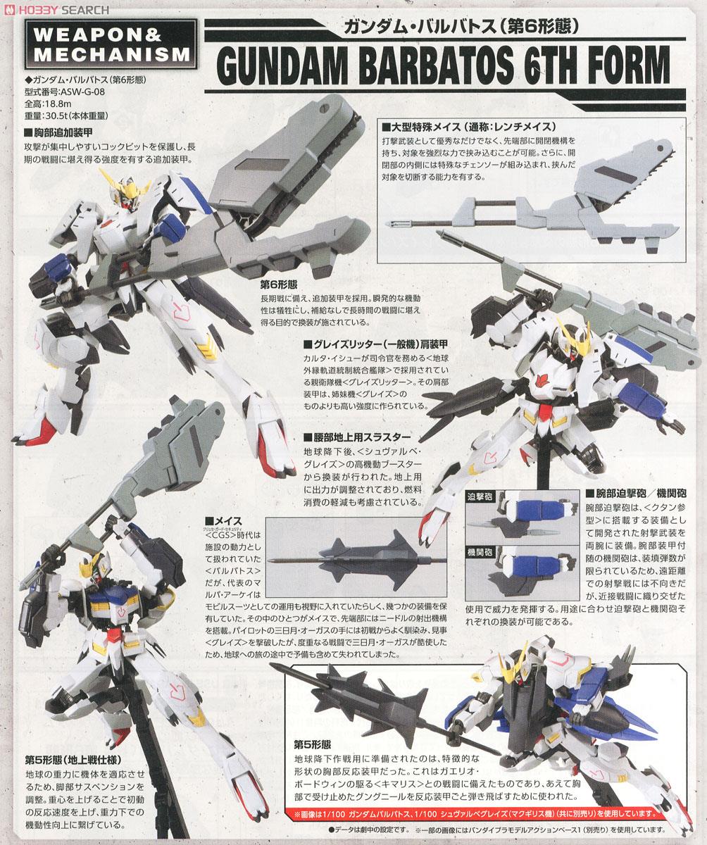 ガンダムバルバトス 第6形態 (1/100) (ガンプラ) 解説1