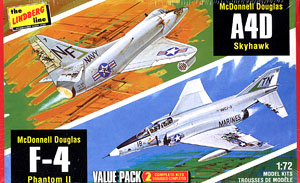 ベトナム戦争 アメリカ軍 F-4 ファントムII＆A4D スカイホーク バリューパック (2機セット) (プラモデル)