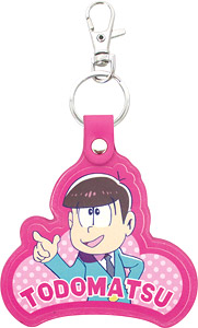 Osomatsu-san Leather Key Ring Todomatsu (Anime Toy)