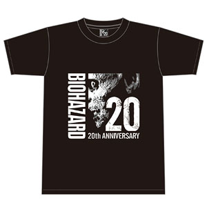 BIOHAZARD 20th ANNIVERSARY Tシャツ 黒 M (キャラクターグッズ)