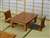 1/12 Table of Cypress & Legless Chair Set (Fashion Doll) Other picture1