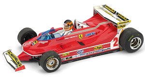 Ferrari 312 T5 1980 Monte Carlo GP #2 Gilles Villeneuve w/Driver Figure (Diecast Car)