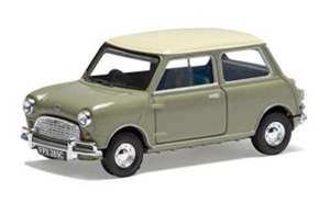 Morris Mini Cooper Mk1 998cc, Tweed Grey and Old English White (Diecast Car)