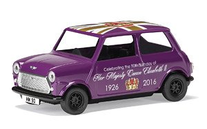 Austin Mini (Purple) The 90th Birthday of HM Queen Elizabeth II (Diecast Car)
