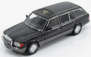 メルセデス・ベンツ 560SEL コンビ (W126) 1990 メタリックブラック (ミニカー)