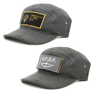 Mobile Suit Gundam Zeon Embroidery Cap E.F.S.F Prize of War Type Charcoal (Anime Toy)