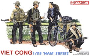Viet Cong Figure Set (Set of 4) (Plastic model)