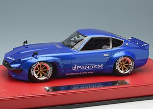 Rocket Bunny PANDEM 240Z RS Watanabe R type Wheel メタリックブルー (ミニカー)