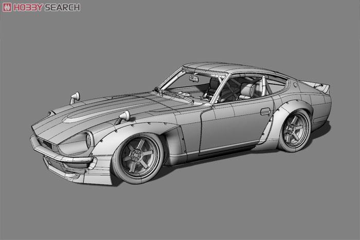 Rocket Bunny PANDEM 240Z RS Watanabe R type Wheel メタリックブルー (ミニカー) その他の画像2