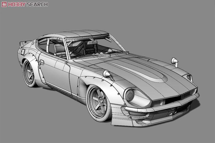 Rocket Bunny PANDEM 240Z RS Watanabe R type Wheel メタリックブルー (ミニカー) その他の画像4