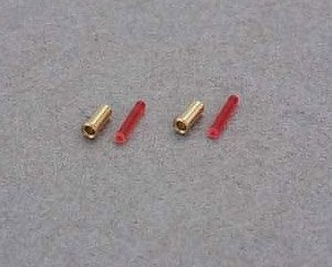 Old Passenger Car Taillight with Lens (D=1.0mm) (4-pair) (Model Train)