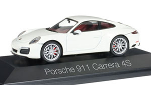 ポルシェ 911カレラ 4S クーペ ホワイト (ミニカー)