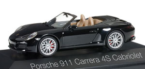 ポルシェ 911カレラ 4S カブリオレ ブラック (ミニカー)