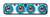ハードバレルタイヤ (ブルー) & カーボン強化大径ナローホイール (ミニ四駆) 商品画像1