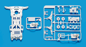 スーパーII 強化シャーシ (ホワイト) (ミニ四駆)