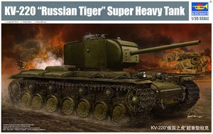 Soviet KV-220 Heavy Tank `Russian Tiger` (Plastic model)