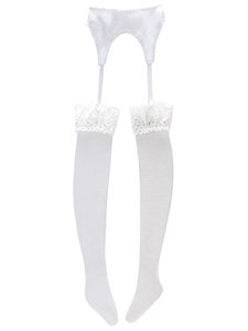 PNM Garter Stocking (White) (Fashion Doll)