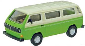 VW T3 バス グリーン (ミニカー)