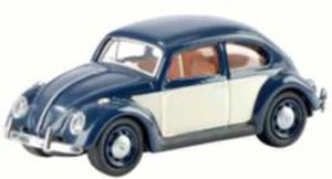 VW ビートル ブルー/ホワイト (ミニカー)
