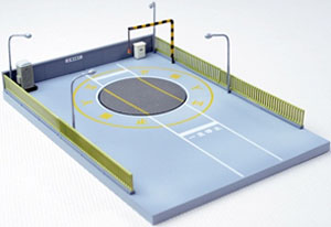 Visual Scene Accessory 090-2 Bus Transfer Station (Bus Turntable Facility 2) (Model Train)