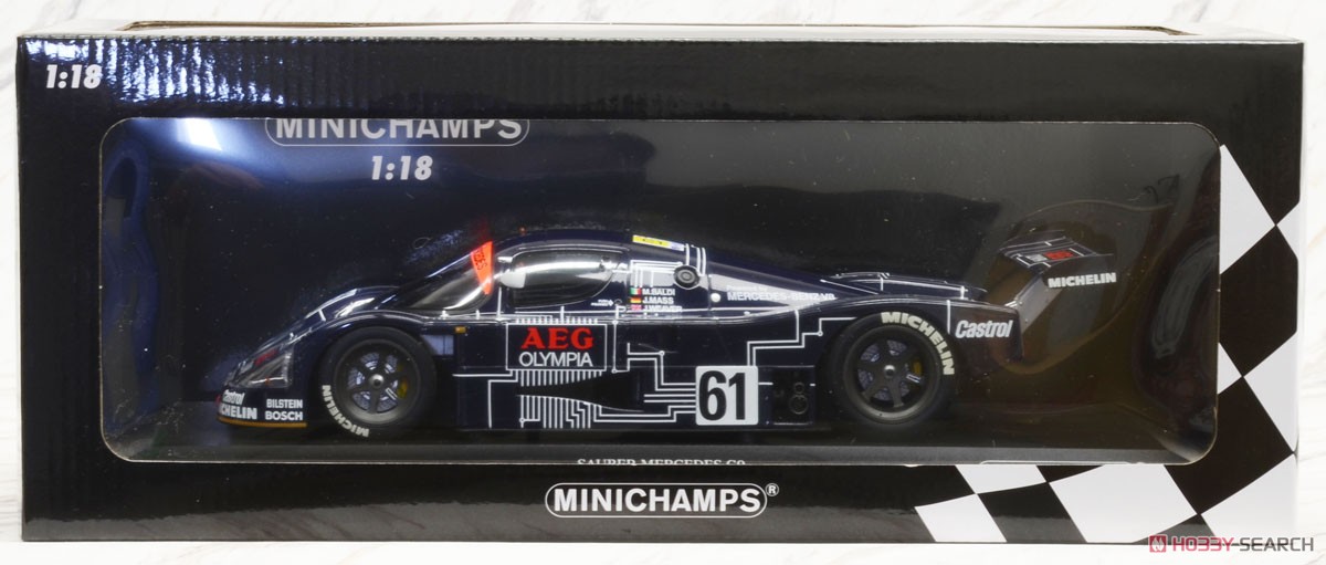 ザウバー メルセデス C9 `TEAM SAUBER MERCEDES` BALDI/WEAVER/MASS 24h ル・マン 1988 (ミニカー) パッケージ1