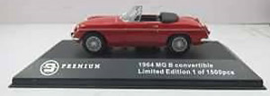 1964 MG-B コンバーティブル レッド (ミニカー)