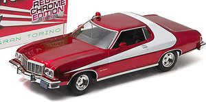Starsky and Hutch (TV Series 1975-79) - 1976 Ford Gran Torino - Red Chrome Edition (Diecast Car)