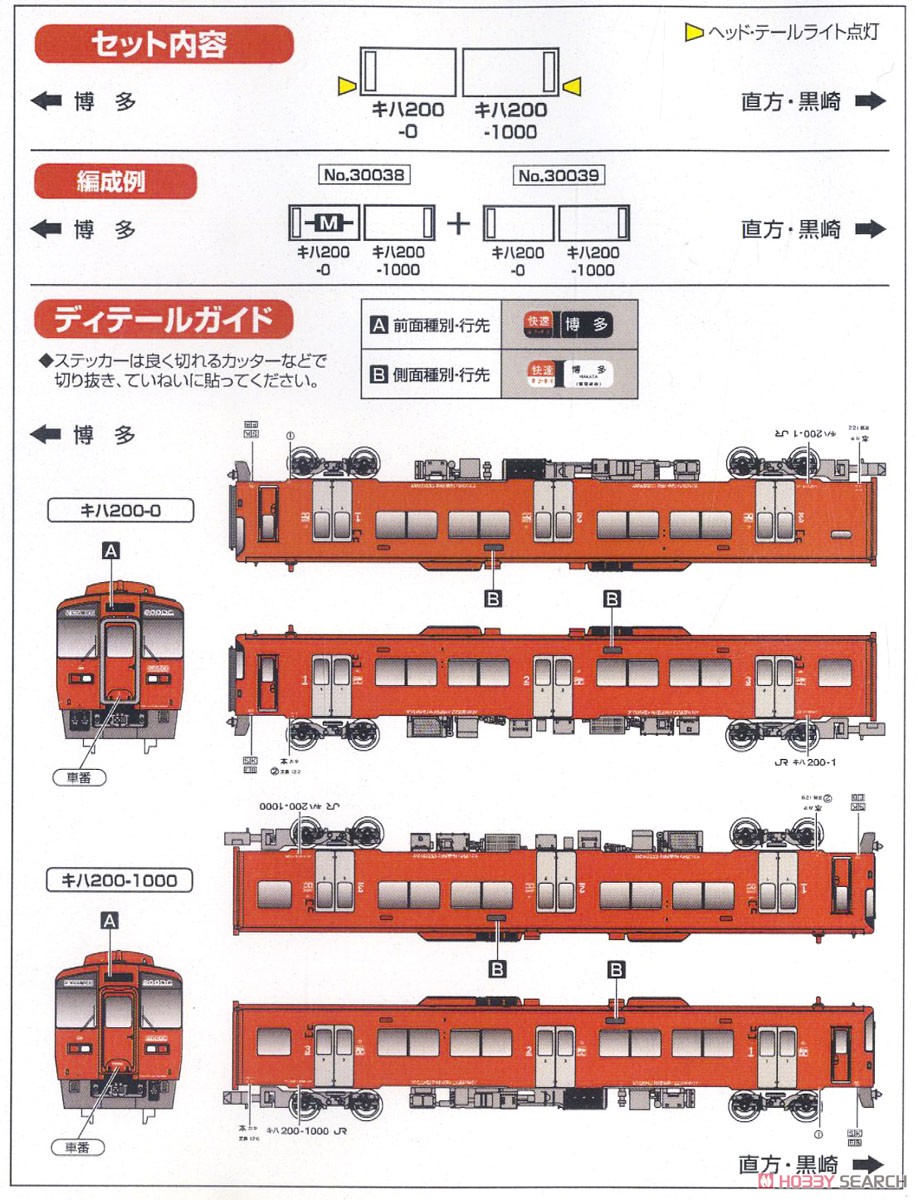 JR九州 キハ200形 「赤い快速」 2輛編成セット (動力無し) (増結・2両セット) (塗装済み完成品) (鉄道模型) 解説1