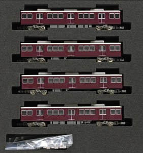 Hankyu Series 8000/8300 First Edition Four Middle Car Set for Additional (Trailer Only) (Add-On 4-Car Set) (Pre-colored Completed) (Model Train)
